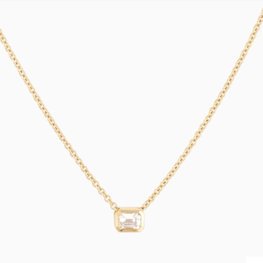 Emerald Cut Mejuri Necklace
